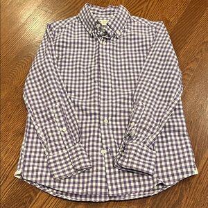 Crewcuts Purple Gingham Button-Down Shirt